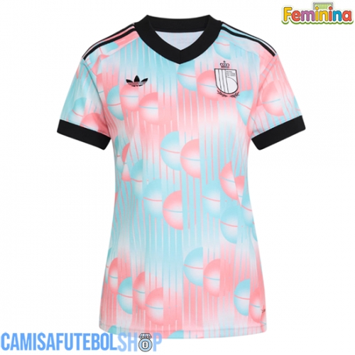 Camisa de time de futebol Bélgica Replicas 2º Equipamento Feminina Mundo 2026 Manga Curta
